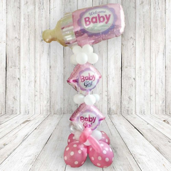 Welcome Baby Tower Balloons